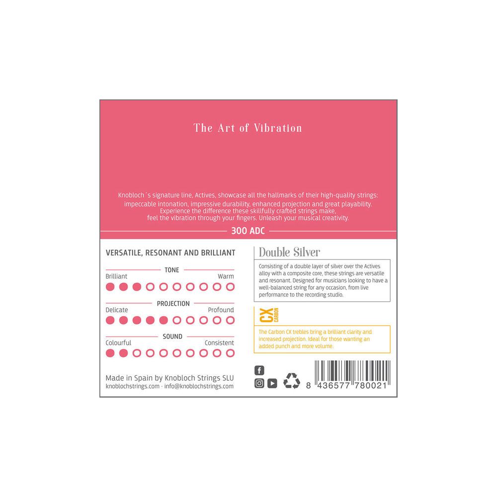 Knobloch Strings Double Silver Carbon CX 300ADC – Thomann Ireland