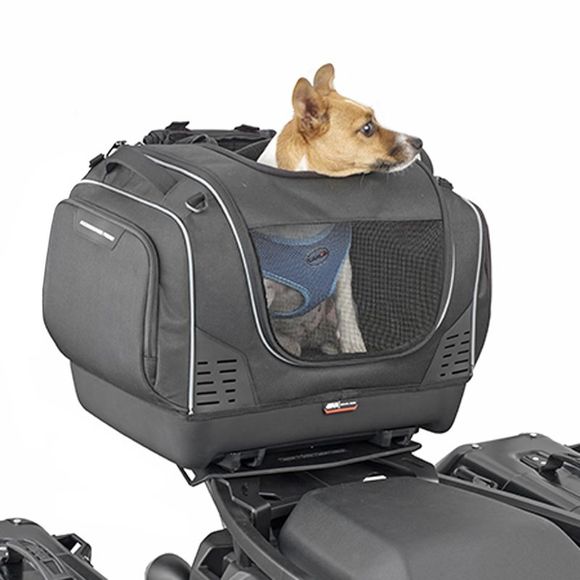 Givi T525 TOP BAG (33 liters) WITH MONOKEY ATTACHMENT SYSTEM FOR TRANSPORTING ANIMALS Universal - BlackRef: gi1822 / t525