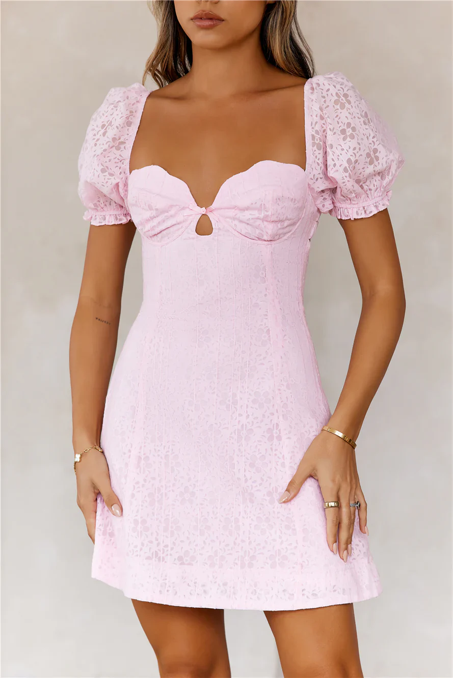 Strawberry Smoothie Mini Dress Pink
