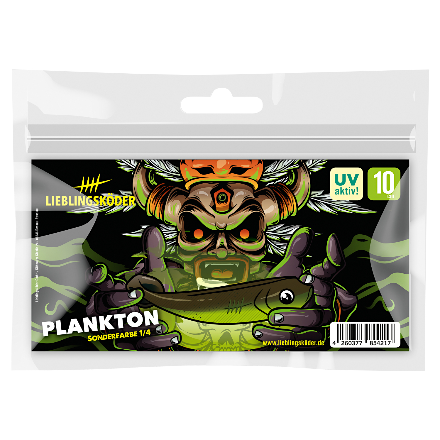 Lieblingsköder Shad Perch Bait (7.5 cm, Plankton)