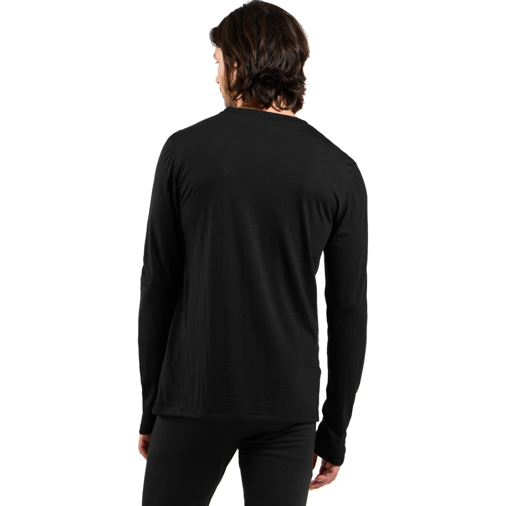 Odlo Merino Light Long Sleeve Base Layer Top Men - black