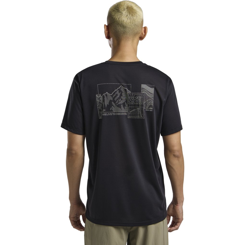 Jack Wolfskin Vonnan Graphic T-Shirt Men - EXPLORE phantom