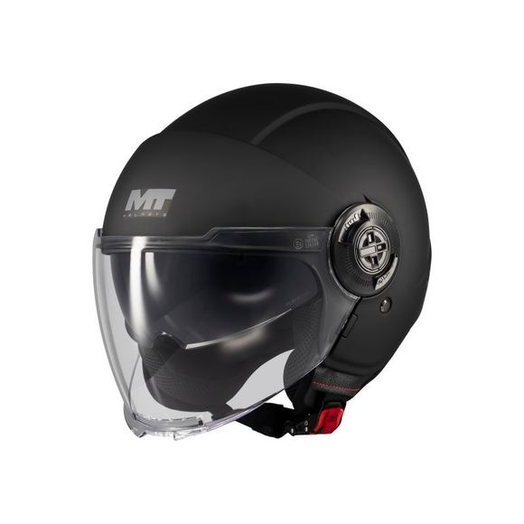 Casque jet MT HELMETS VIALE SV S - PURE - NoirRef : MTH0188