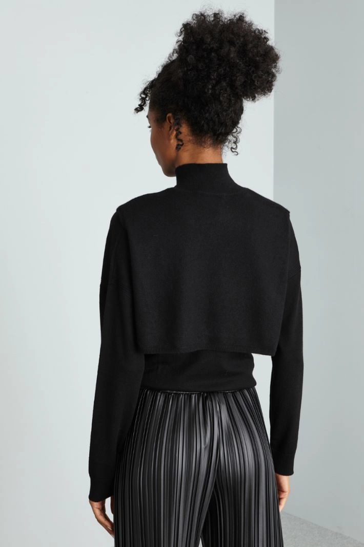 Cashmere collar - BLACK
