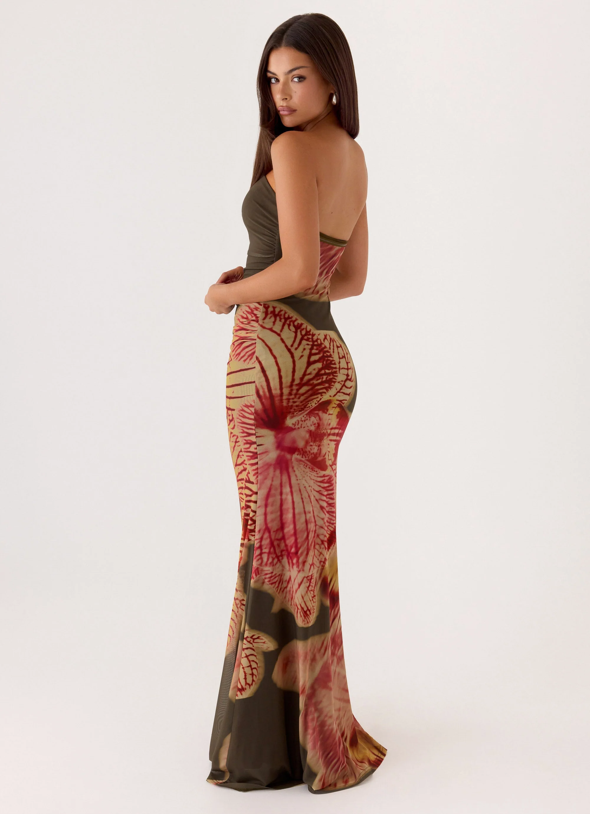Iroha Strapless Maxi Dress - Jungle Grove
