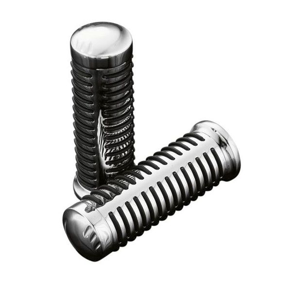 Highway Hawk Classic Handlebar Grips 22 mm Universal - GrayRef: HIG0117 / 45-0111