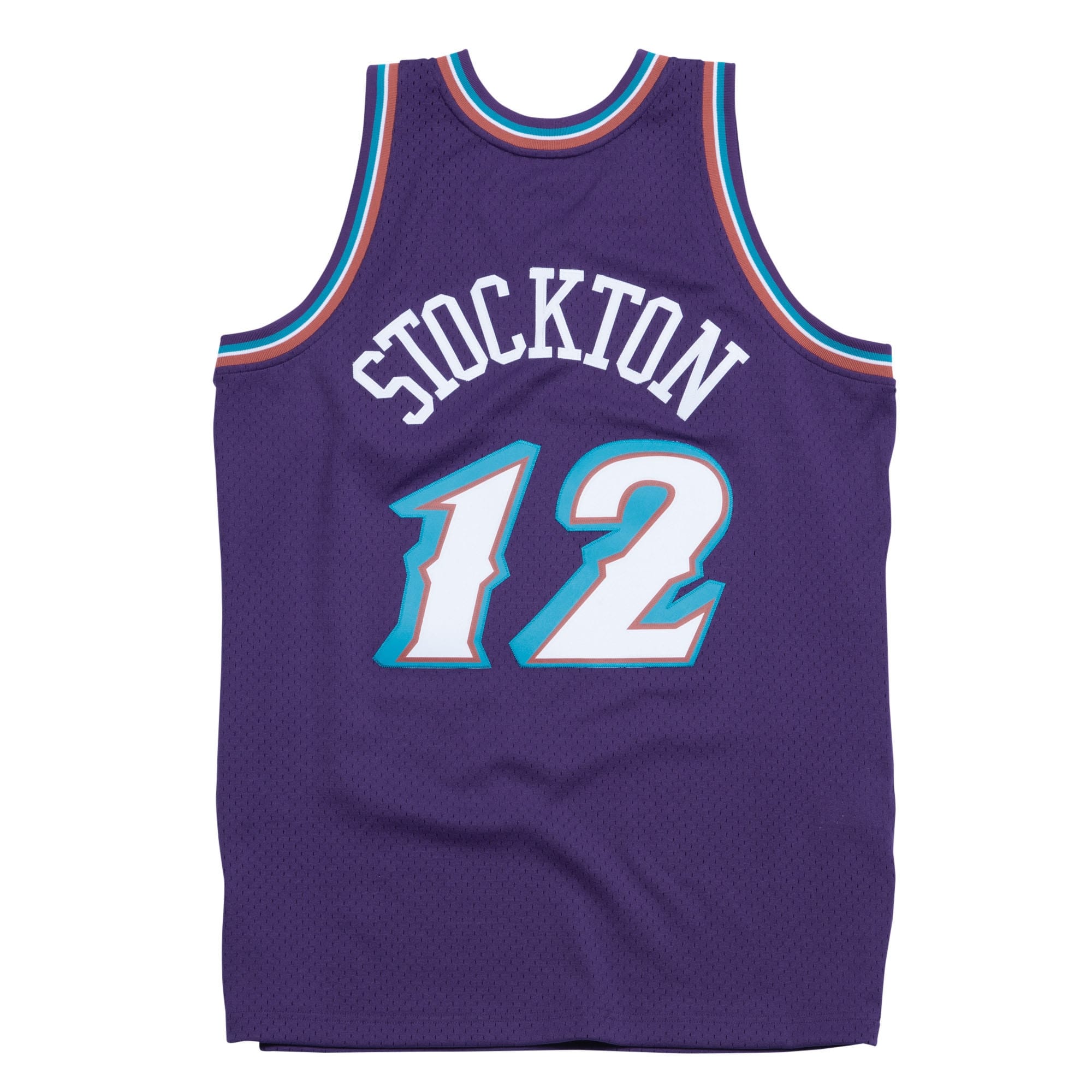 John Stockton #12 Utah Jazz 1996-97 Mitchell & Ness Swingman NBA Jersey Purple