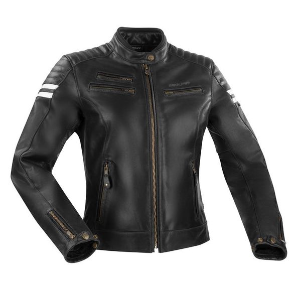 Blouson Moto Segura LADY FUNKY - Noir / BlancRef : SG1349