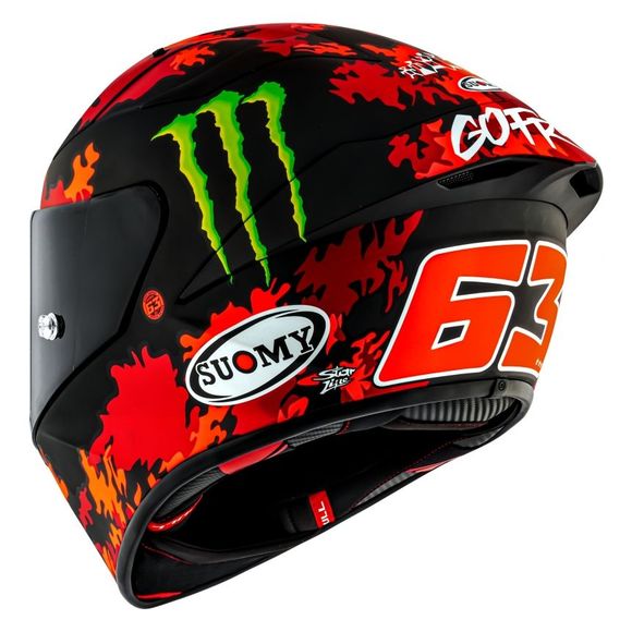 Suomy S1-XR GP full face helmet - BAGNAIA MONSTER REPLICA 2025 - Black / RedRef: SU0467