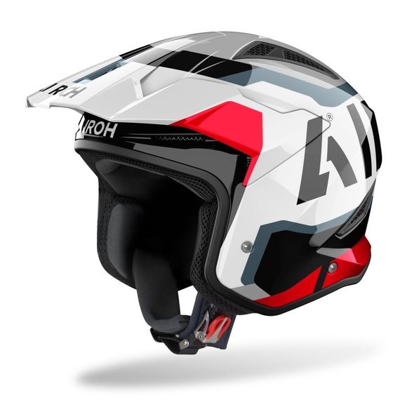 Casque jet Airoh TRR II JUPITER - Blanc / RougeRef : AR1515