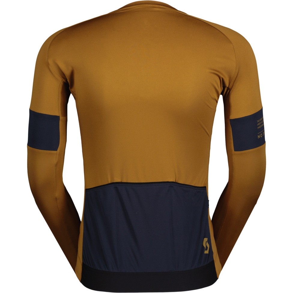 SCOTT Endurance Pro Longsleeve Jersey Men - bread brown/dark blue