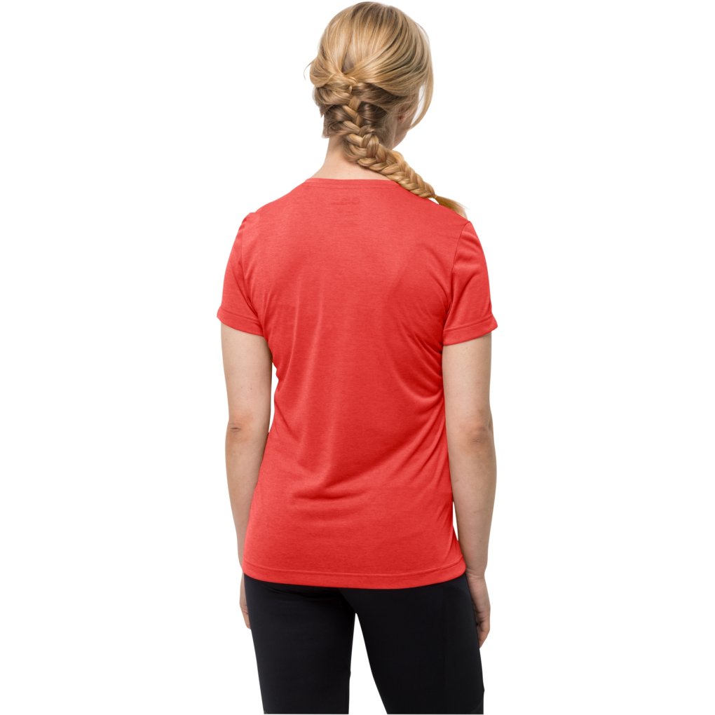 Jack Wolfskin Crosstrail T-Shirt Women - tango orange