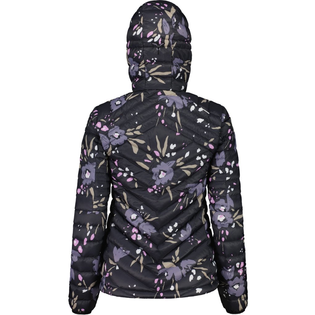 Maloja ArgenteraM. Light Mountaineering ReDown Jacket Women - deep black brushflower 1113