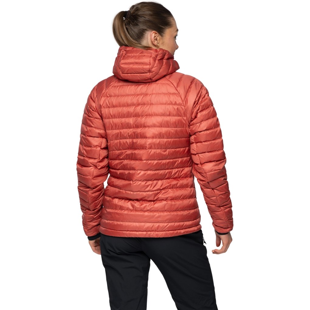 Bergans Vaagaa Light Down Jacket Hood Women - crimson red/peachy red