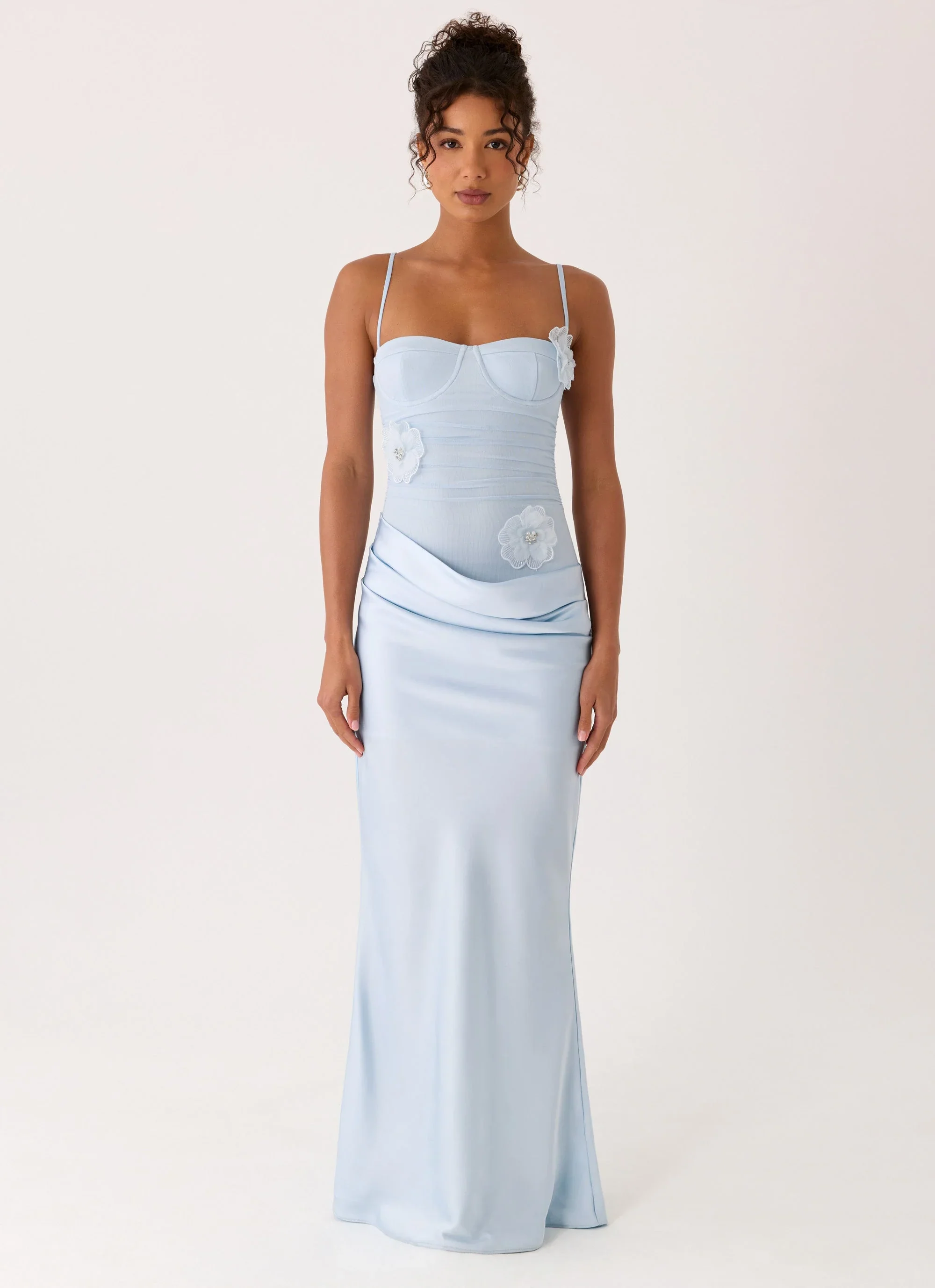 Peasella Maxi Dress - Blue
