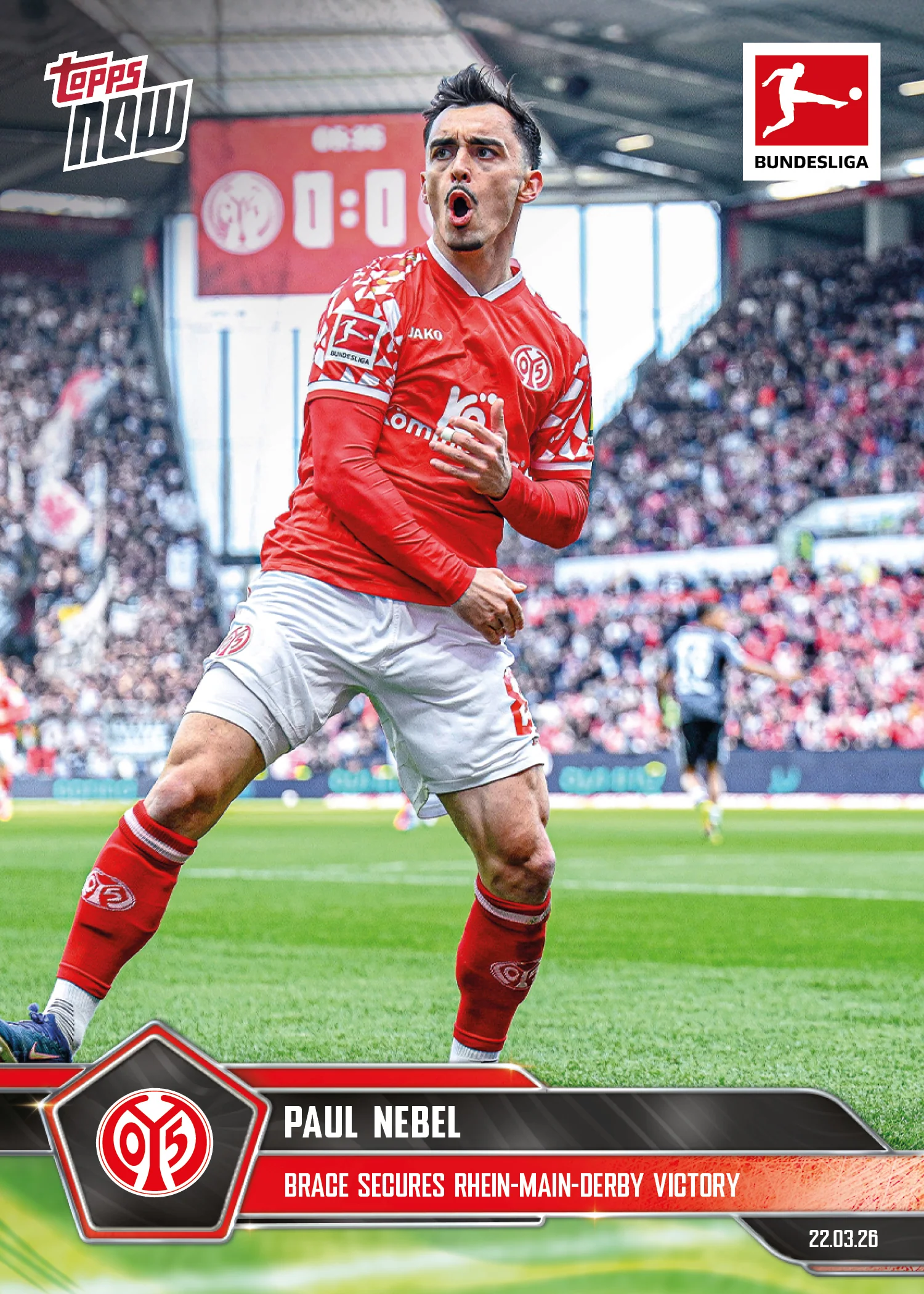 Paul Nebel - 2025-26 Bundesliga Topps NOW® - Card 154 - PR: 114
