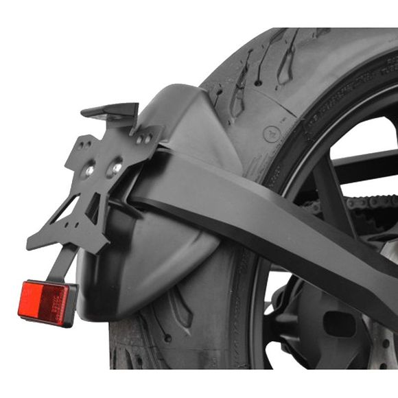 Top Block LOW License Plate Holder WITH MUDGUARD - BlackHONDA 750 CB 750 HORNET - 2023 - 2025Ref: tb0468 / spehlr56-3274-823