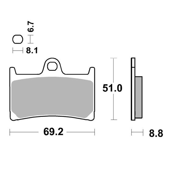 SBS 634DC Racing Carbon Front Brake PadsRef: 634DC / 634060