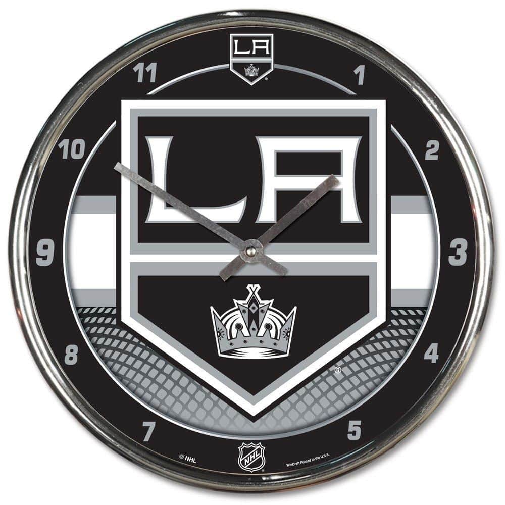 Los Angeles Kings Chrome NHL Wall Clock