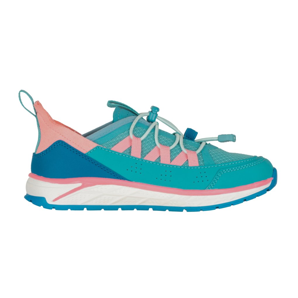 Trollkids Trondheim Sneaker Kids - Aqua Haze/Harbor Blue/Peony Rose