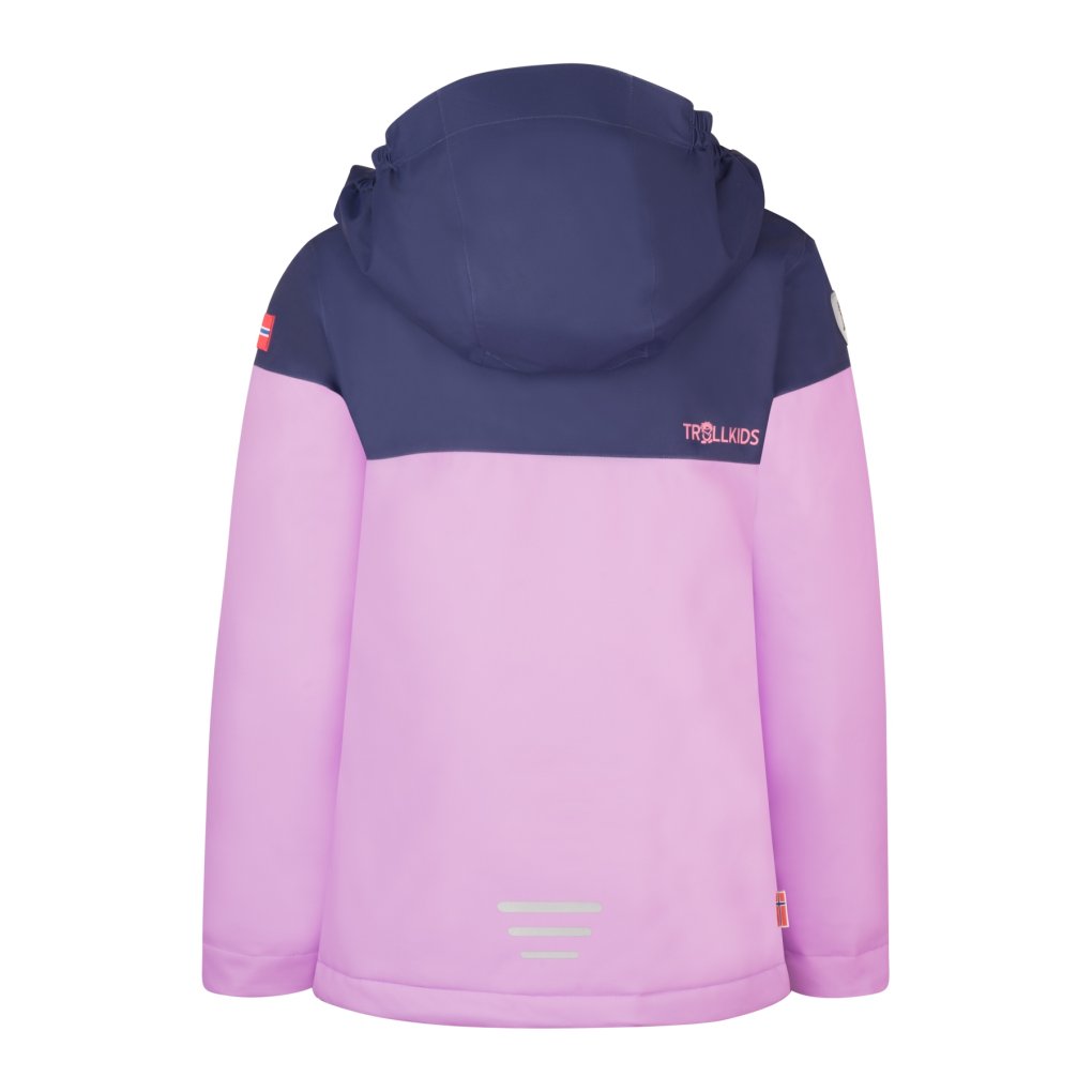 Trollkids Hallingdal Ski Jacket Girls - Light Violet/Deep Violet/Coral Pink
