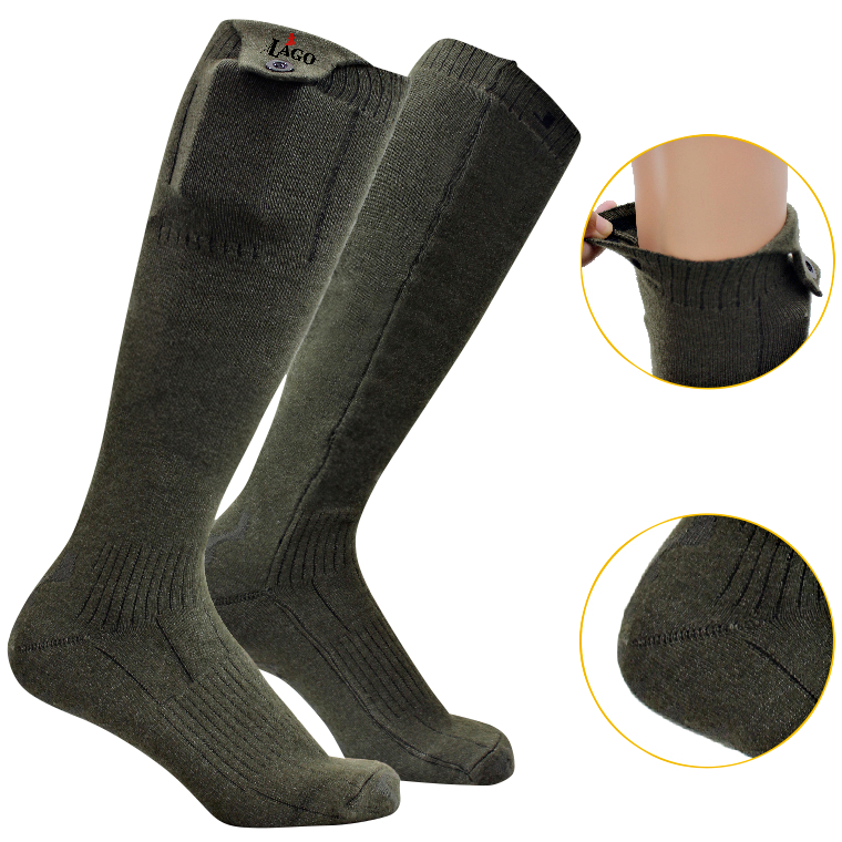 il Lago Red Level Flex Pro X Heated Socks Unisex (Olive)