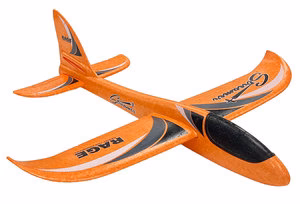 Streamer Hand-Launch Glider Rage, Yellow, Green, Orange, White, Black