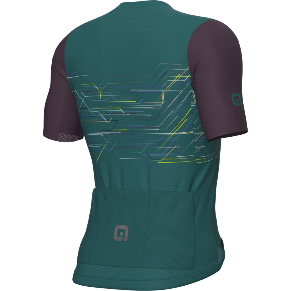 Alé PR-E Megabyte Short Sleeve Jersey Men - peacock blue