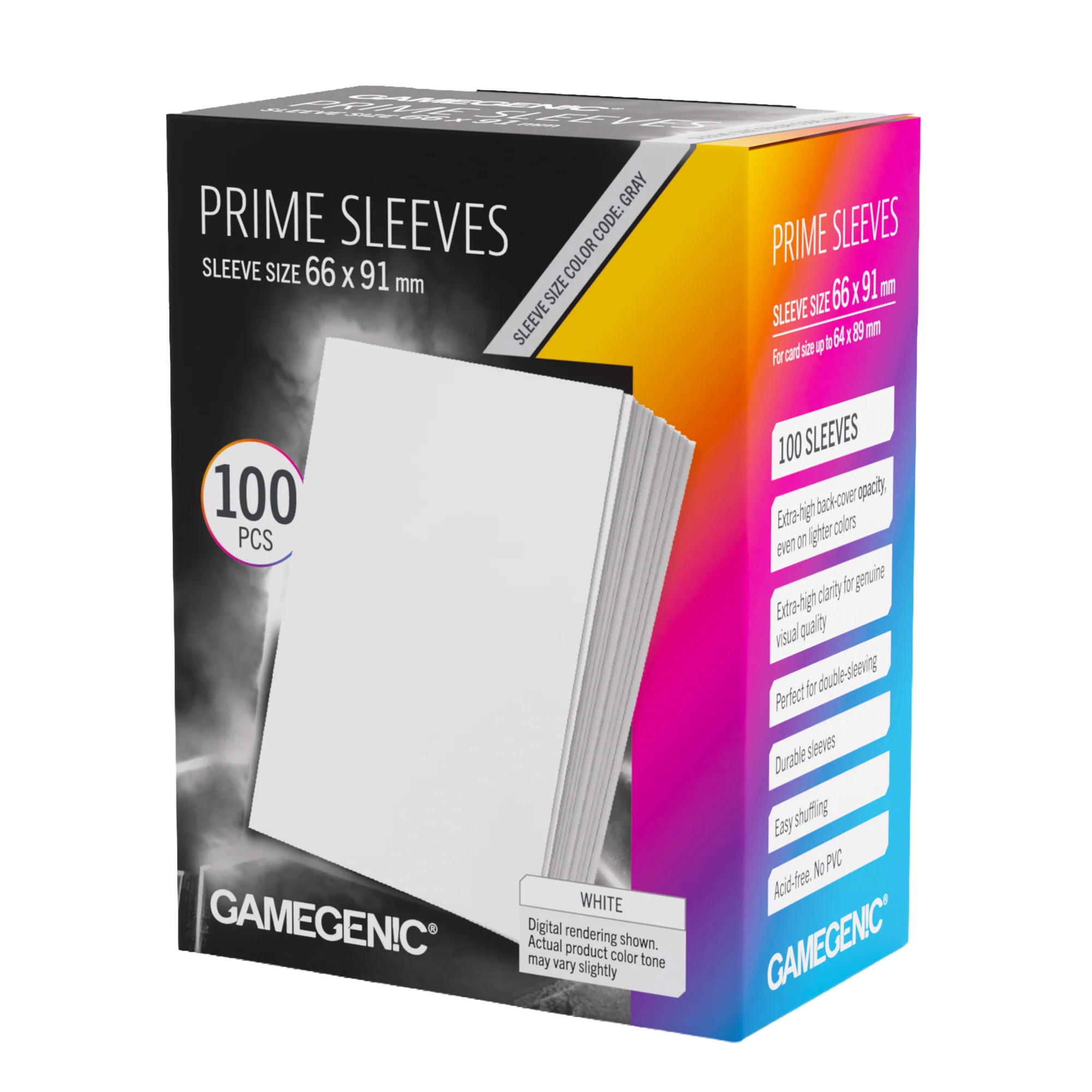Prime Sleeves White 66x91