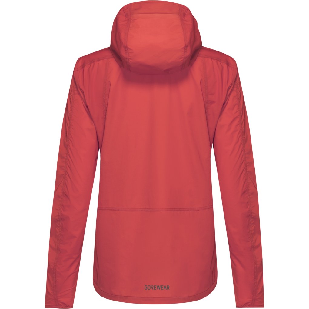 GOREWEAR Fernflow Hooded Windbreaker Women - coral red DI00