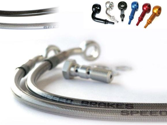 Tecnium Aviation SPEEDBRAKES stainless steel/titanium fitting brake hose kitRef: Te09404A / 3019201