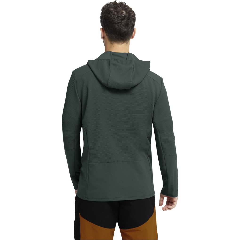 Jack Wolfskin Ridge Hike Hooded Full Zip Jacket Men - sago palm