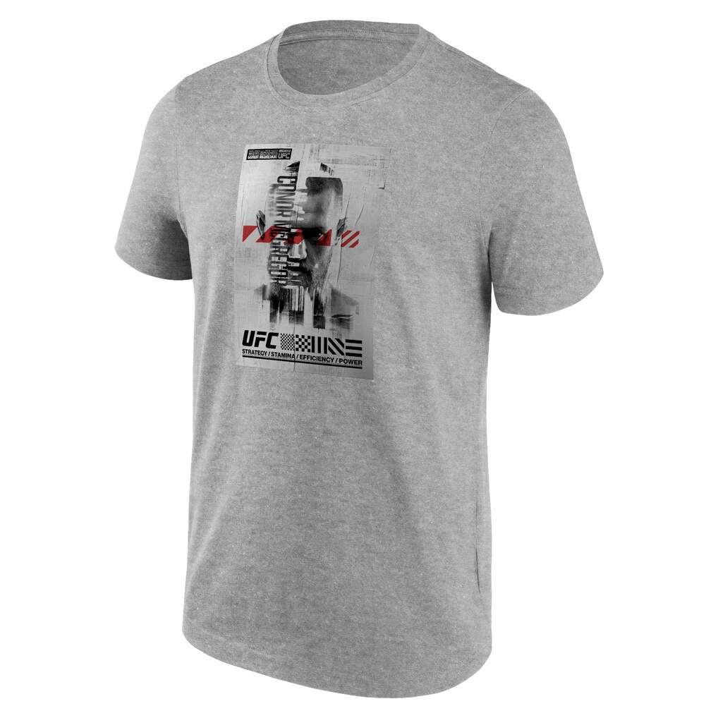 UFC Connor McGregor Poster T-Shirt - Sports Grey - Mens