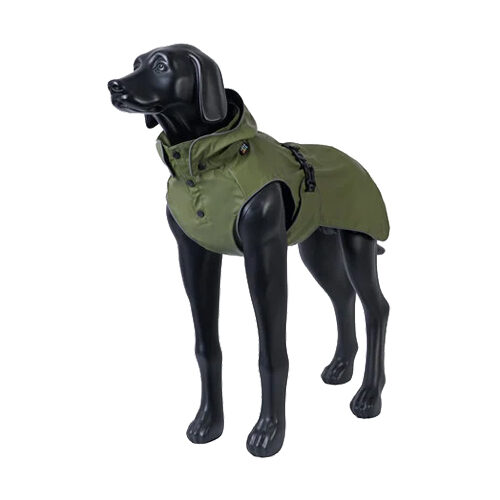 RukkaPets Streamy ECO Raincoat - Olive - 35