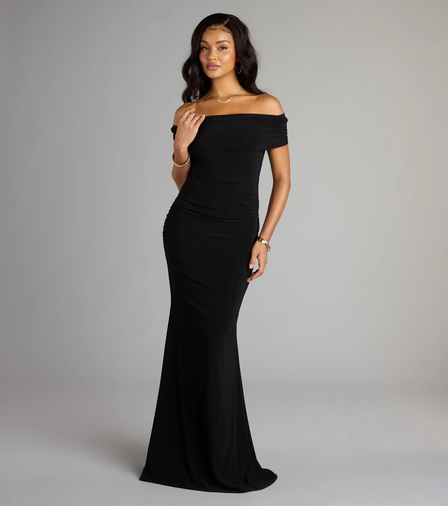 Arial Open Back Mermaid Formal Dress