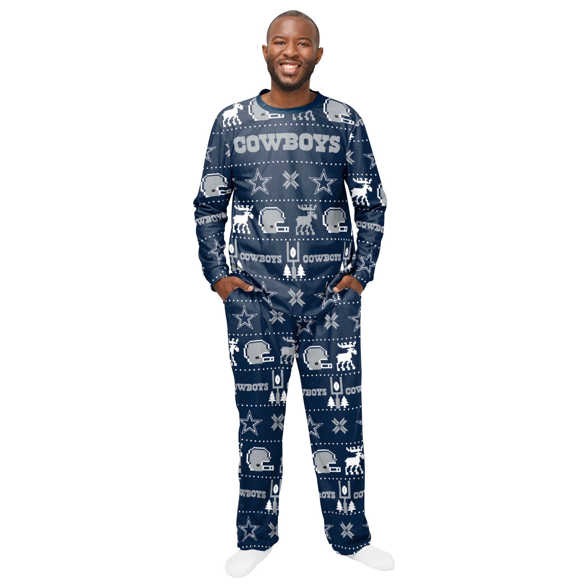 Dallas Cowboys NFL Holiday Pajamas Set (2-Piece)