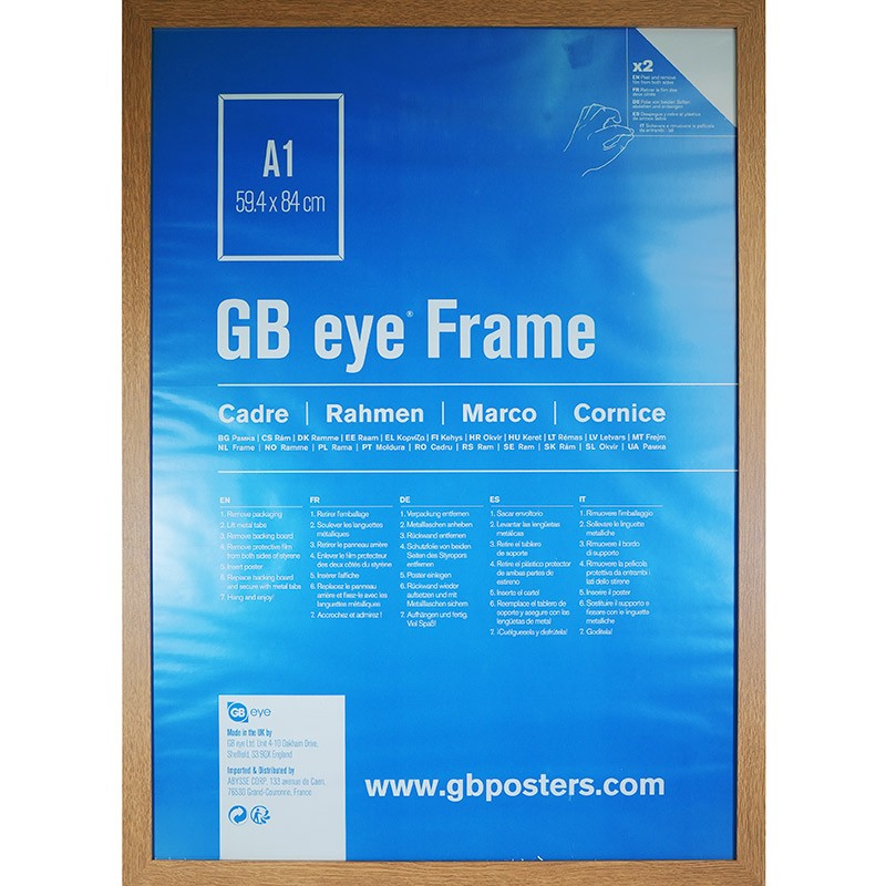 MDF Oak Frame A1 (59,4 x 84,1 cm)