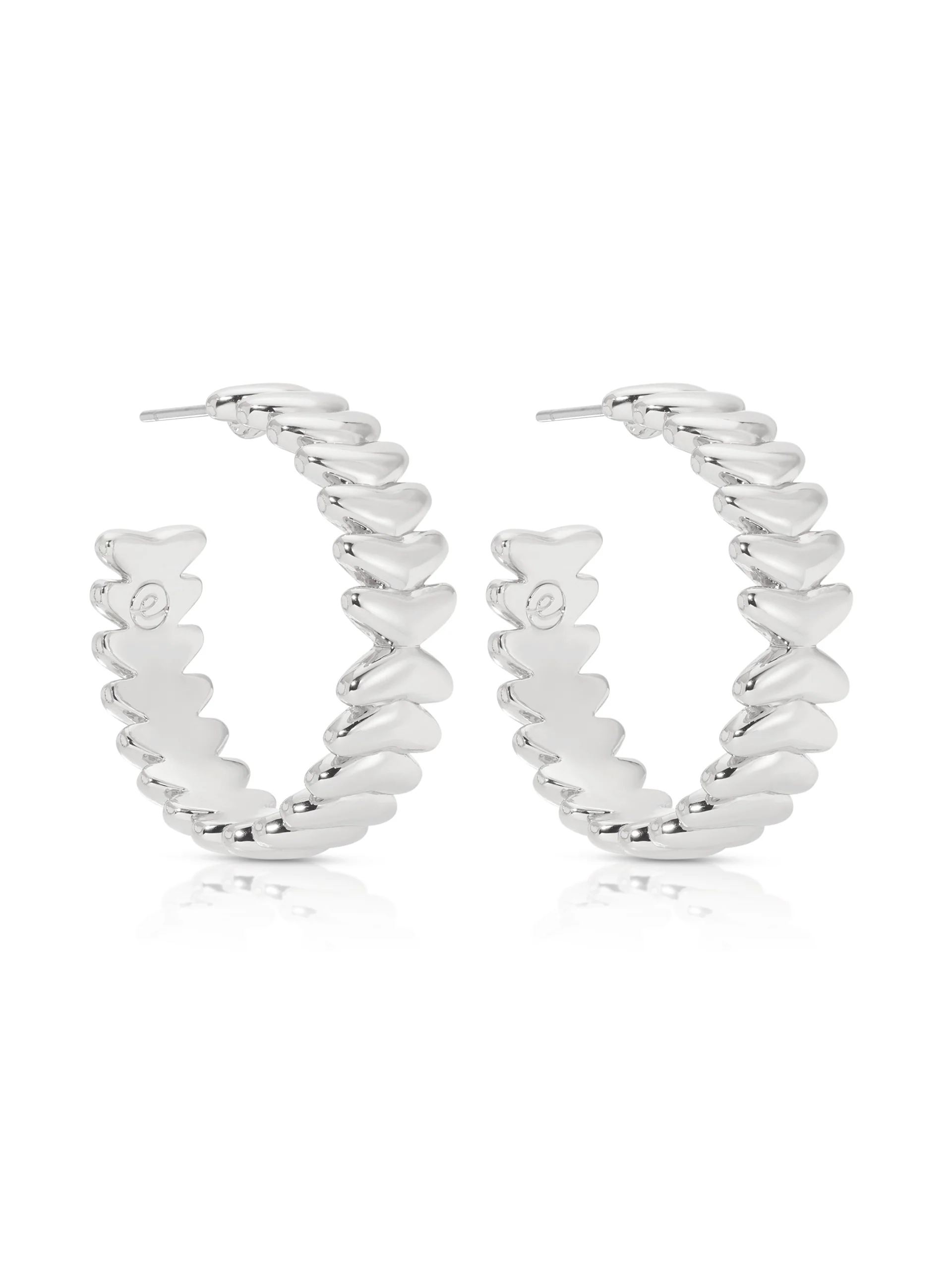 Medium Metal Moderna Hoops