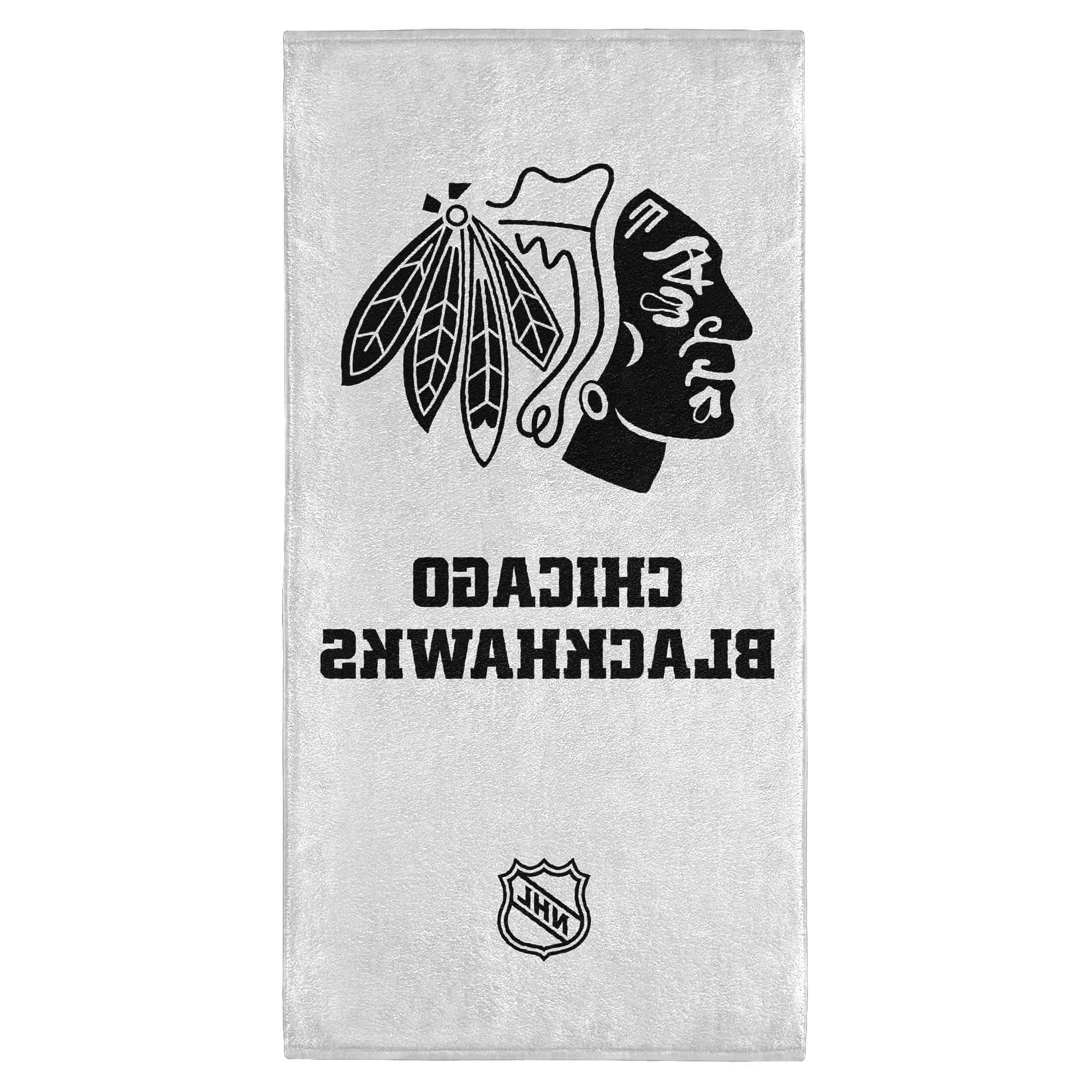 Chicago Blackhawks NHL Classic Bath Towel Black