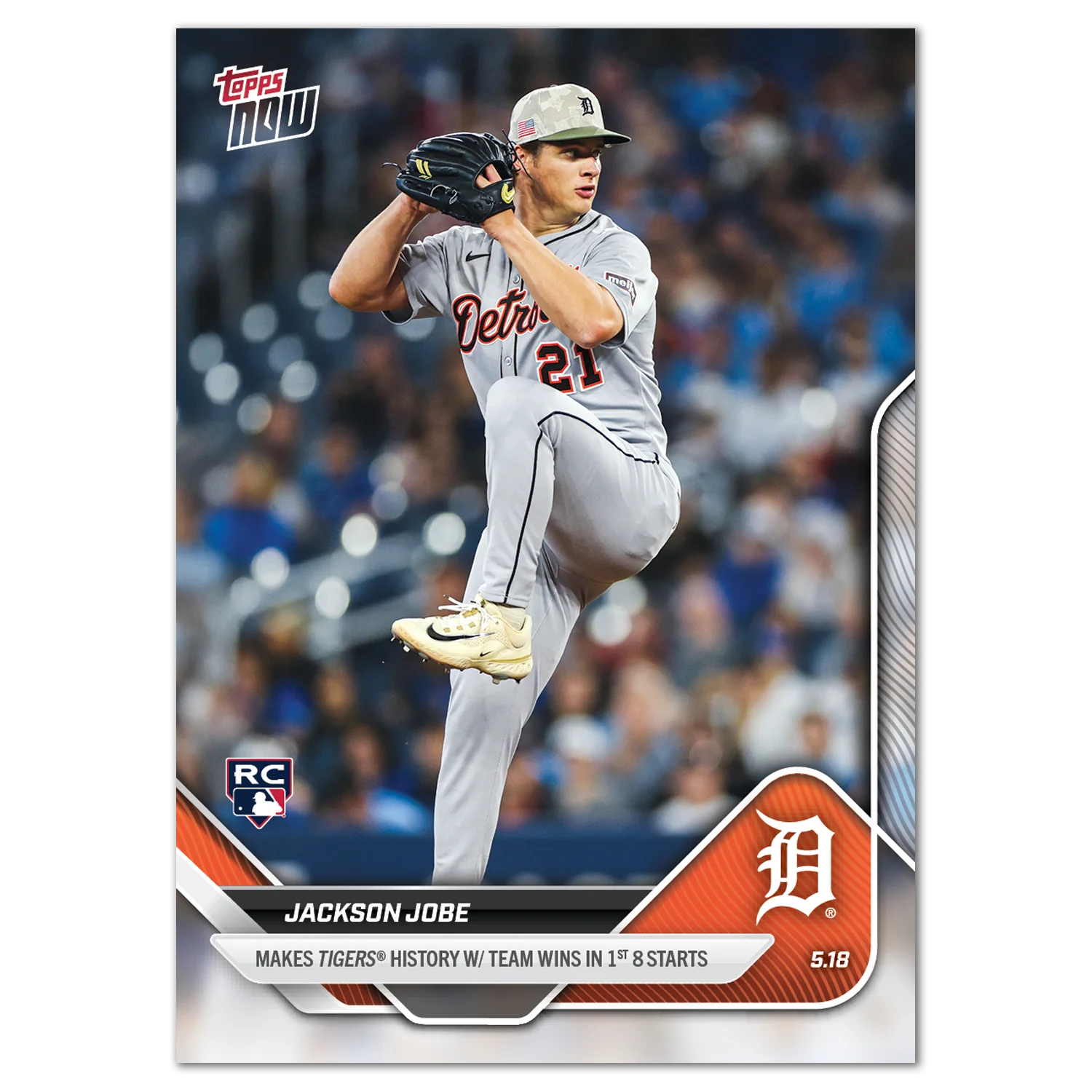 Jackson Jobe - 2025 MLB Topps NOW® - Card 192