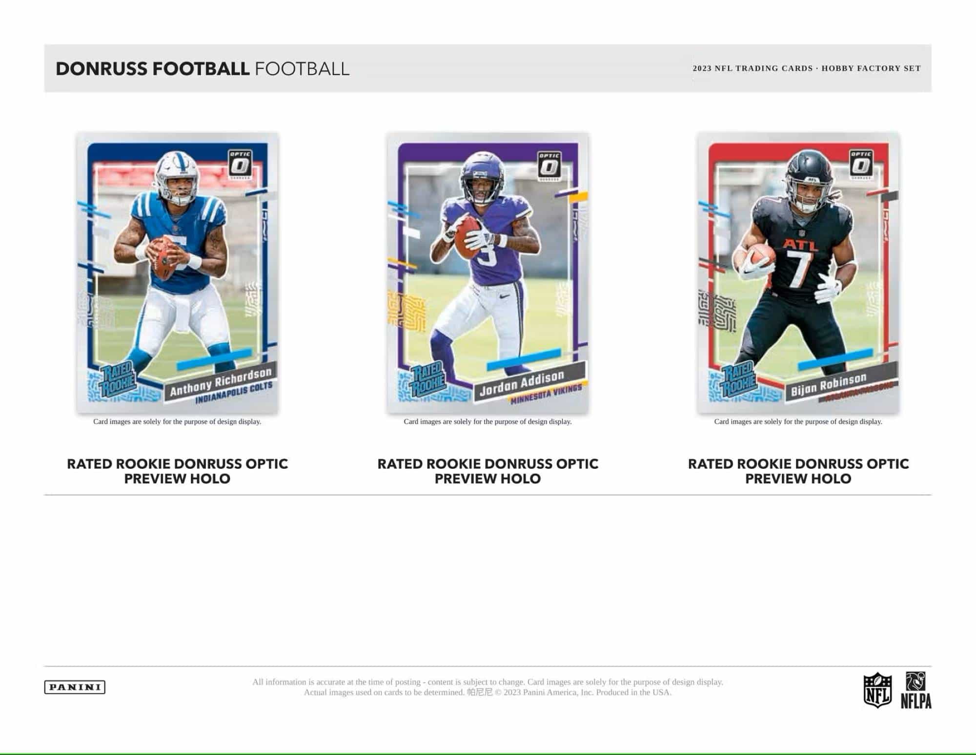 2023 Panini Donruss NFL Football Hobby Factory Set Box