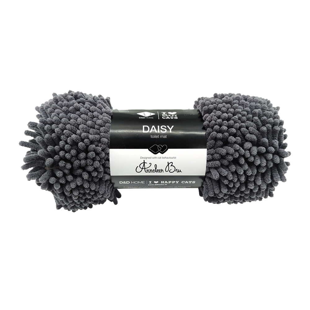 D&D Daisy Cat Litter Mat - 50 x 34 x 2.5 cm - Black