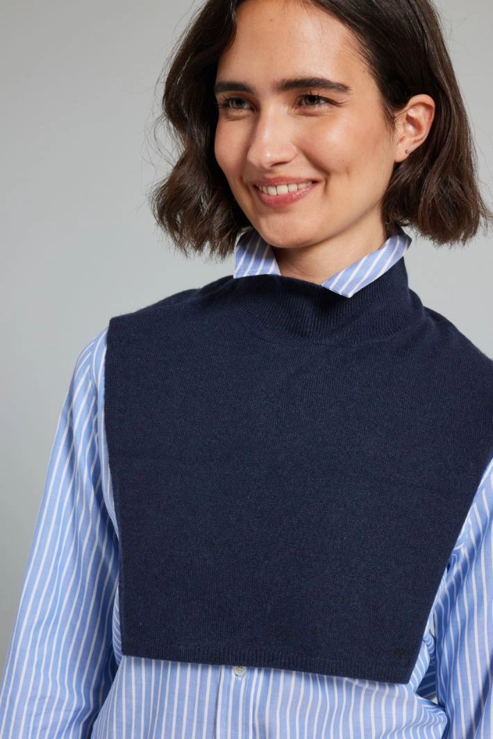 Cashmere collar - NIGHT BLUE