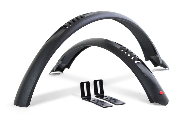 Hebie Taipan 24 758 MTB/Urban Bike Mudguard Set 24 Inches - black