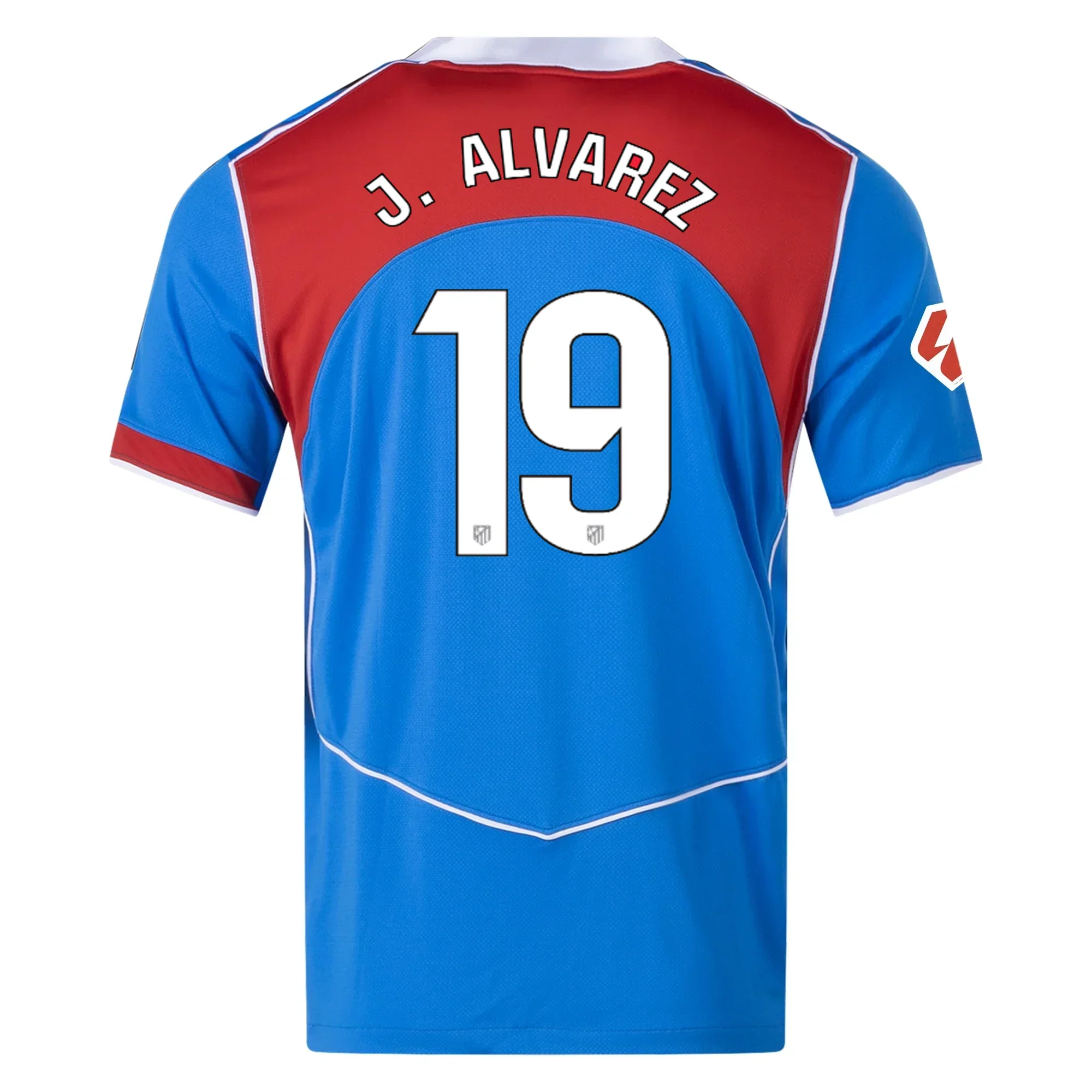 Men's Atletico Madrid Julian Alvarez T90 Third Jersey La Liga Patch 25/26 (Photo Blue/Sport Red)