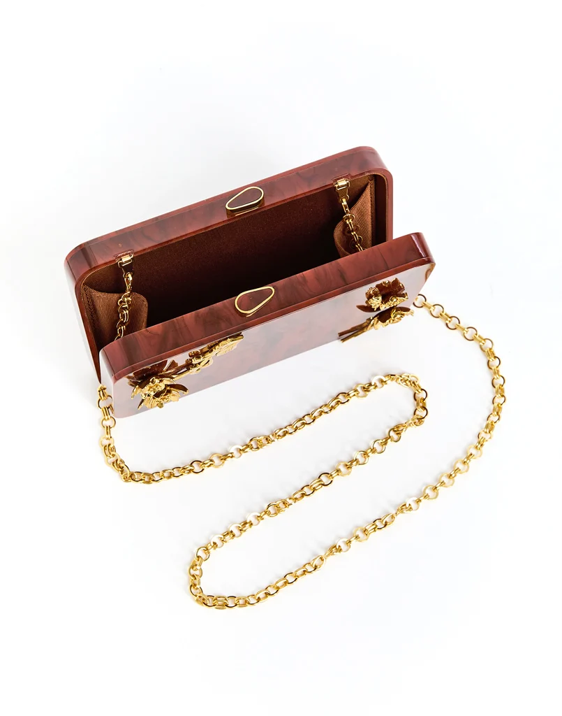 Augustine Gilded Tortoise Acrylic Bag
