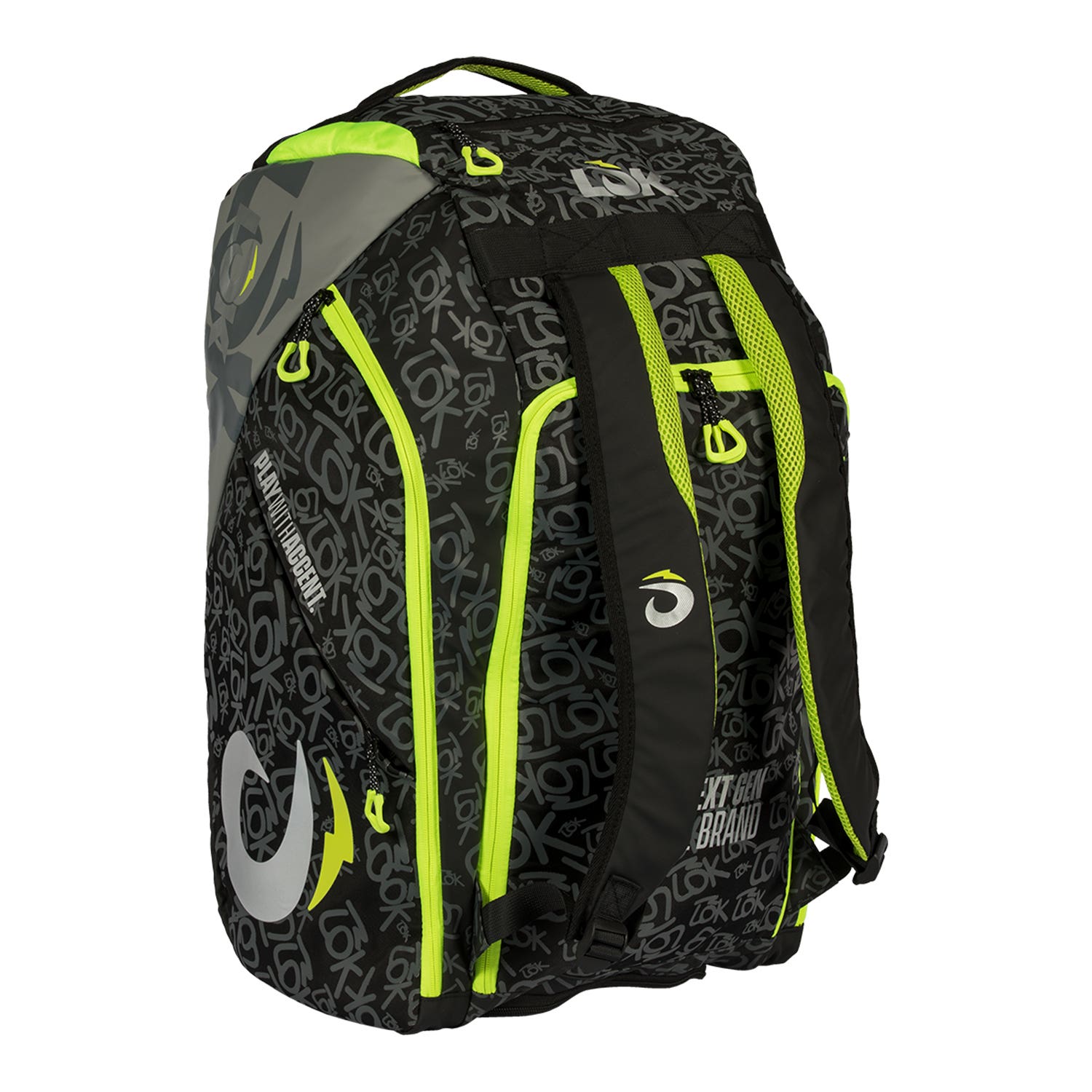 PADELBAG LOK MAXX GEN 2 BLACK/LIME LB1PA2U16