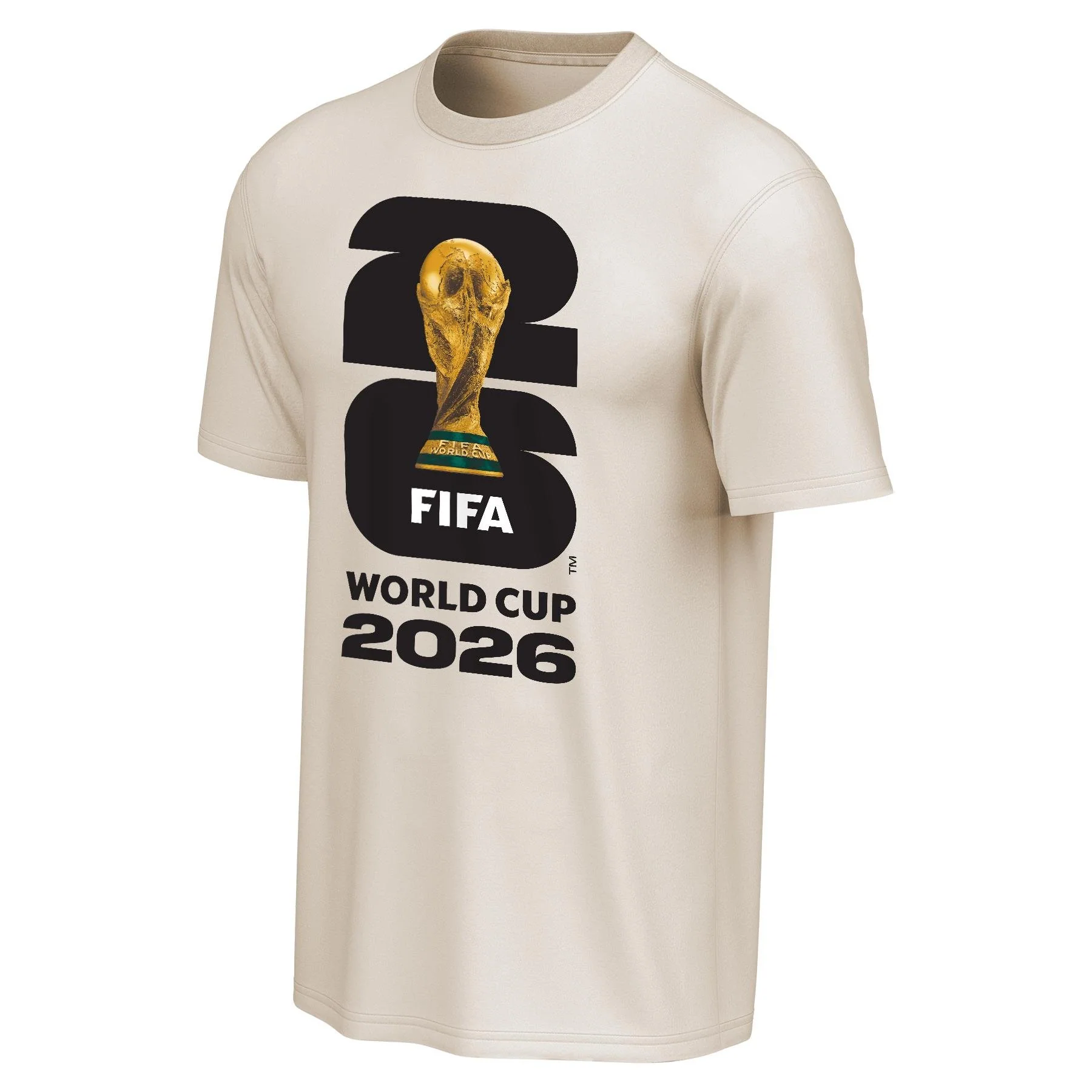 2026 Soccer Fan Collection Black Logo Emblem T-Shirt - Unisex