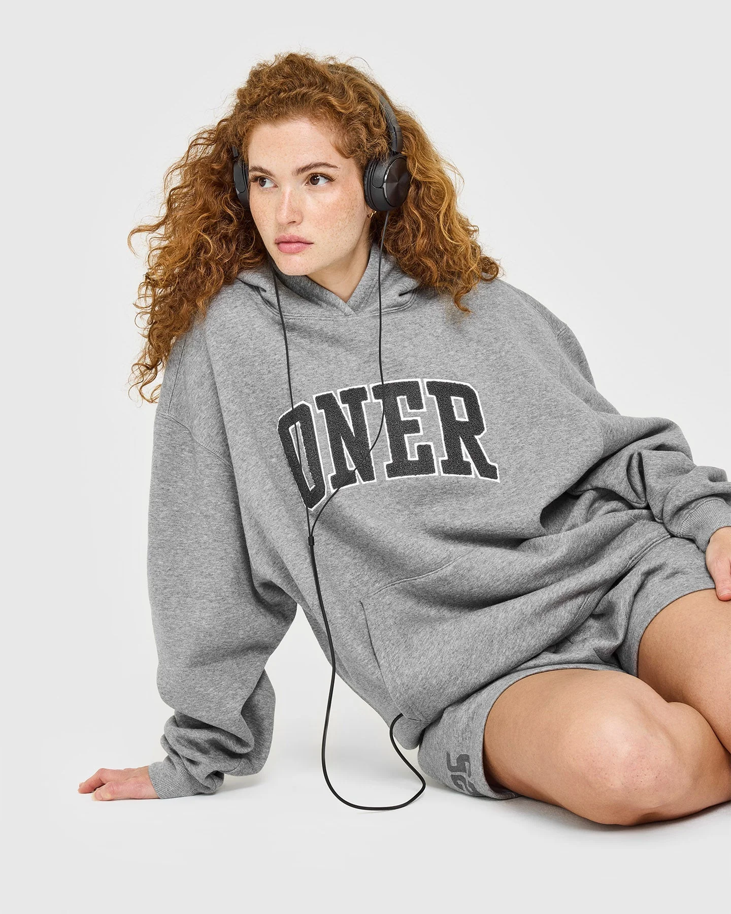Foundations Oversized Oner 25 Hoodie | Charcoal Marl