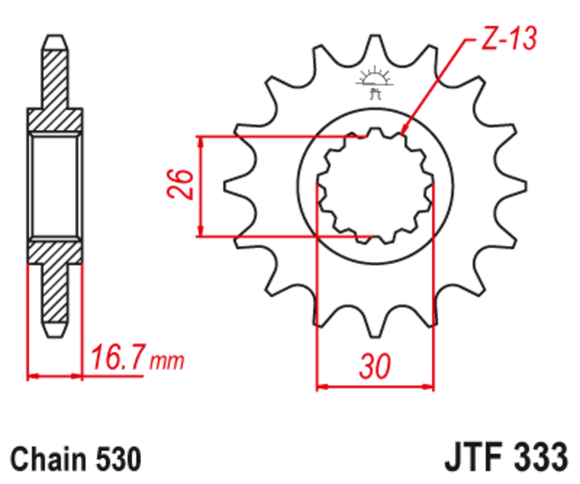 JT. Anti -noise steel 333 - 530Ref: Jtc01489A / 1148756001